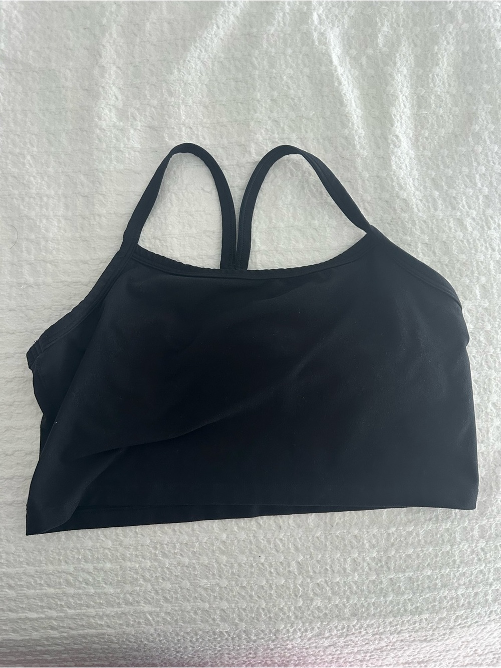 aerie Black Scoop Neck Sports Bralette